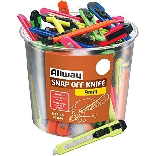Neon Snap off Utility knives Gillette 9mm 1pc