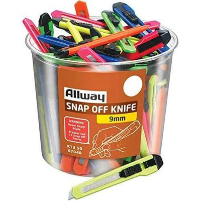 Neon Snap off Utility knives Gillette 9mm 1pc