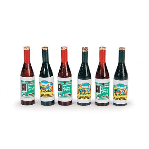 Miniature Wine Bottles 6 pieces