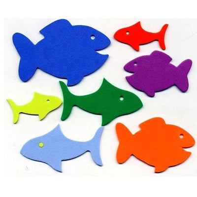 Fish Foam Shapes approx 1"-4" 100pc