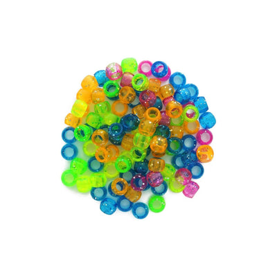 Pony beads neon assorted glitter mix 750 pcs