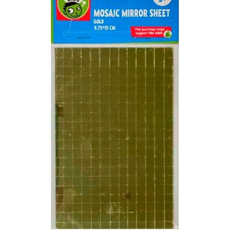 Mosaic Mirror Sheets 9.75 x 15cm Gold 294 pcs