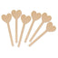 Wood Die Cut Craft Sticks (Heart, 6/pk) (Closeout)