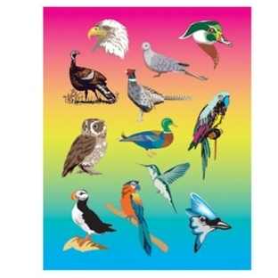 Birds Stickers Die Cut (25 Sheets)