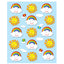Suns & Rainbows Shape Stickers 6/sheets