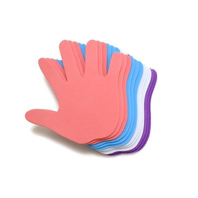 Foam Hand Shapes Assorted Colors 6" 12/pk