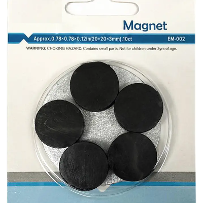10 ct. Magnet Disc, 0.75"