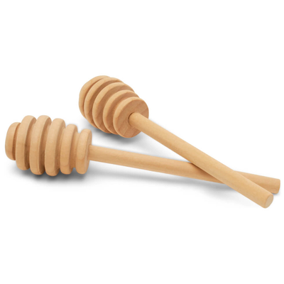 Wooden Honey Dippers 3" 20/pk