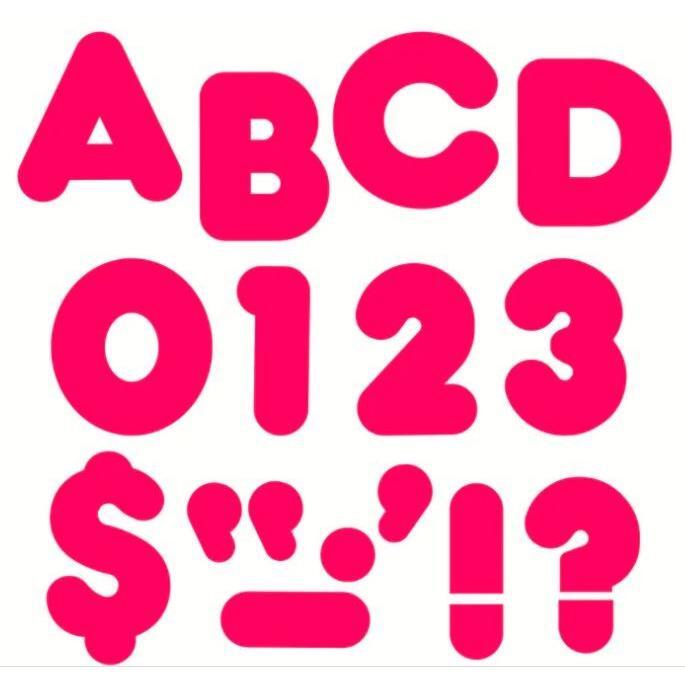 Hot pink 2" letterings (discontinued)