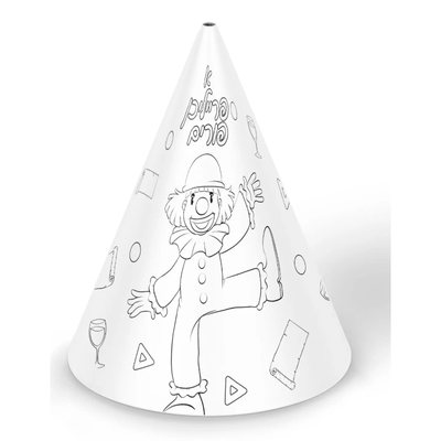 DIY Purim Cone Hat 18/pk (elastic not included)