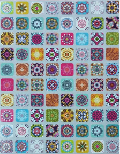 Square Design Sticker 1/2" (10 Sheets)