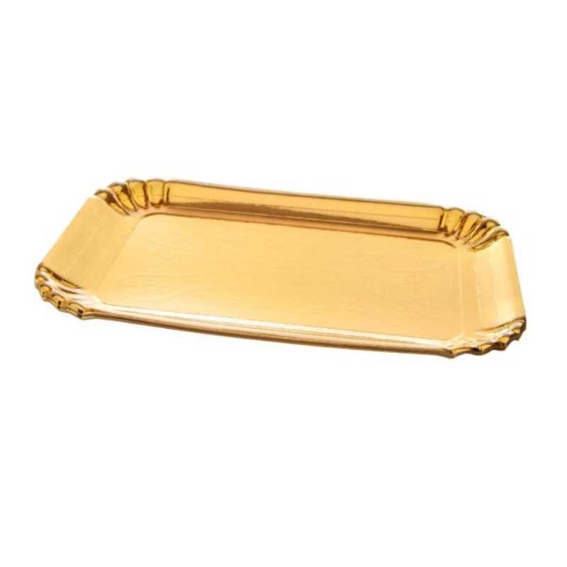 Gold Foiled Paper Tray 9" x 13" 48/pk