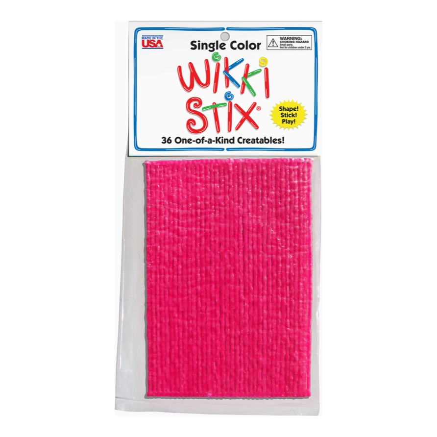 Wikki Stix Single Color Pak Pink 6" 36/pk