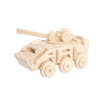 3D Wooden Puzzles Armored Vehicle