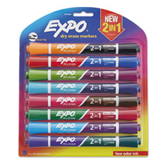2-in-1 Expo Dry Erase Markers 8/pk