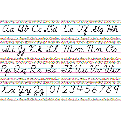 Confetti Cursive Bulletin Board Set