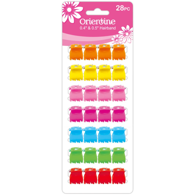 Small Butterfly Clips Assorted Colors 28/pk