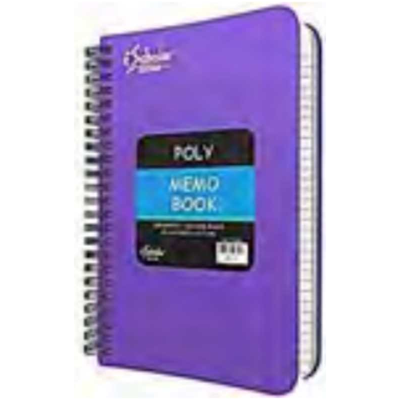 5 X 8 Poly Memo Book, Side Open, 100 Ct.