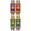 Stickers Colored Torah 4 on a Sheet (25 Sheets)