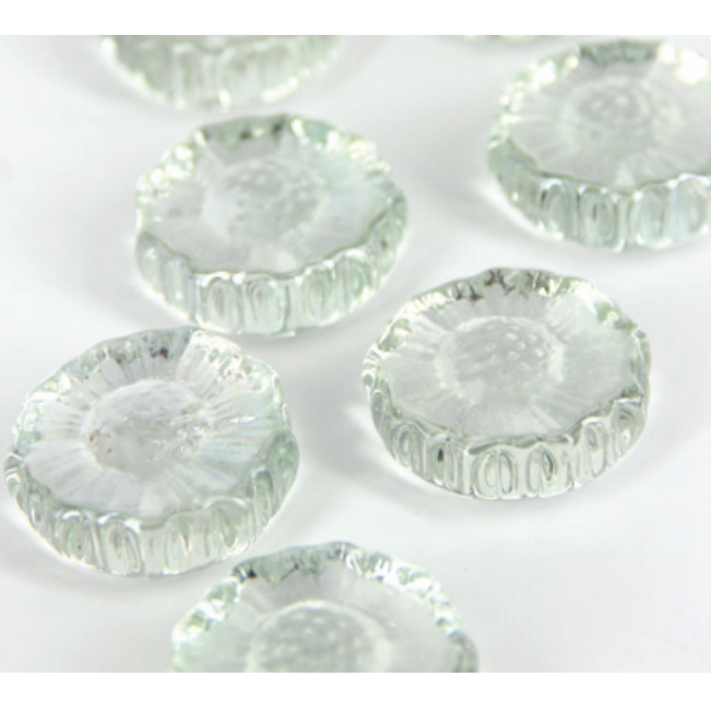 Flower Glass Candle Base 1" 15/pk