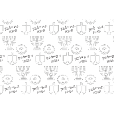 Chanukah DIY Placemat 11" x 17" 12/pk