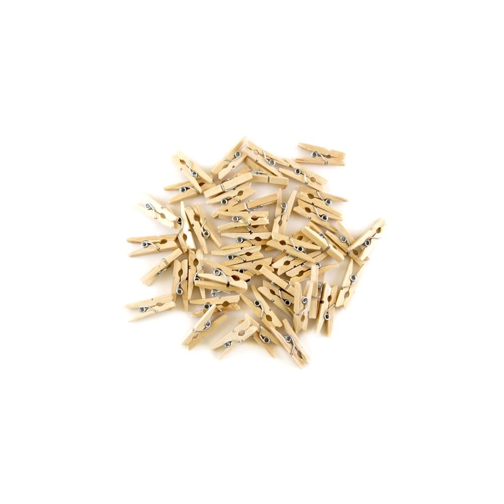 Mini Wooden Clothespins 1" 45/pk (Natural)