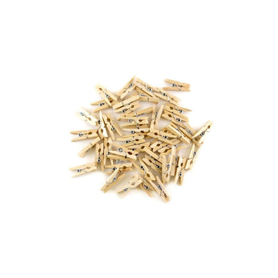 Mini Wooden Clothespins 1" 45/pk (Natural)
