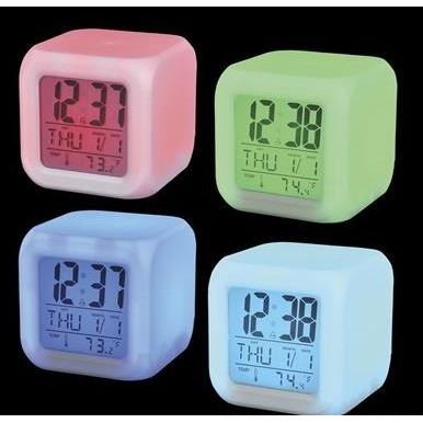 Color Changing Led Mood Clock 3" 1/pc