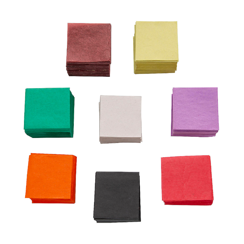Mini Tissue Paper Squares Assorted 5000/pcs 1.5"