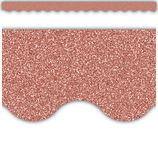 Rose Gold Glitz Scalloped Border 2 3/16'' x 35'' 12/pk