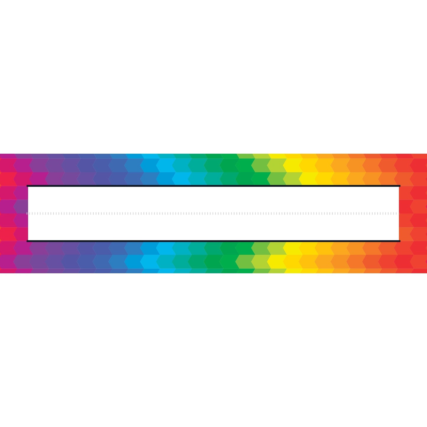 desk name strips - rainbow arrow pixels