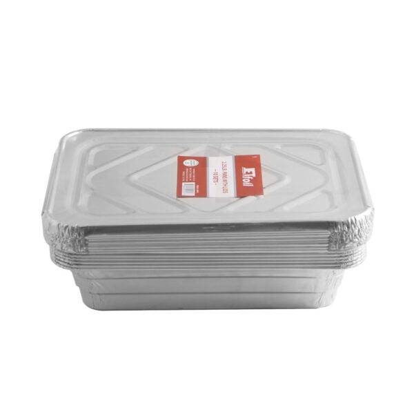 Aluminum Pans Oblong 2.25 lb. With Lids 10/pk