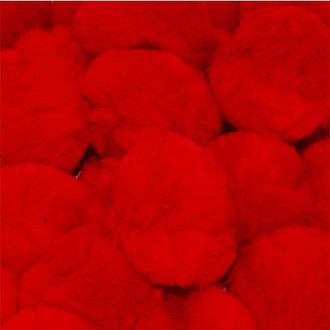 Pom Poms (Hot Pink, 3/4", 100 Pack)