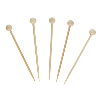 Bamboo Ball Picks 3.5" 100/pk