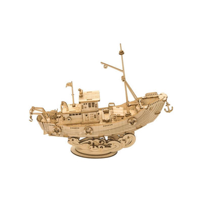 3D Wooden Puzzle Fishing Ship