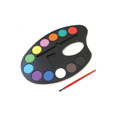 9.84"x6.65" Lil' Artist Watercolor Palette 12 Color