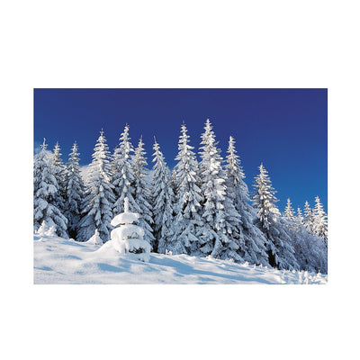 Winter Woodland Scene Plastic Backdrop, 9 Ft. x 6 Ft.