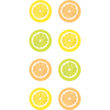 Lemon Zest Mini Stickers 1/2" 378/pk