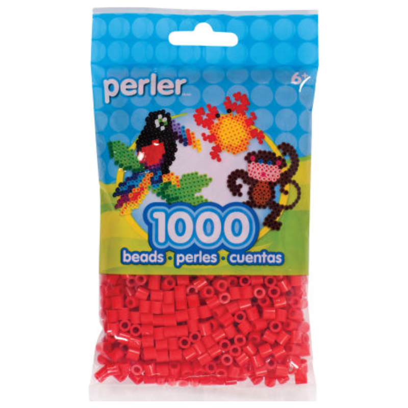 Perler Beads 1,000/pk Red