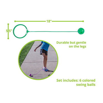 Swing ball set, Assorted 6/pk