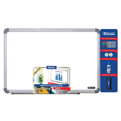 24" x 36" Aluminium Frame Magnetic Dry Erase Board Value Pack