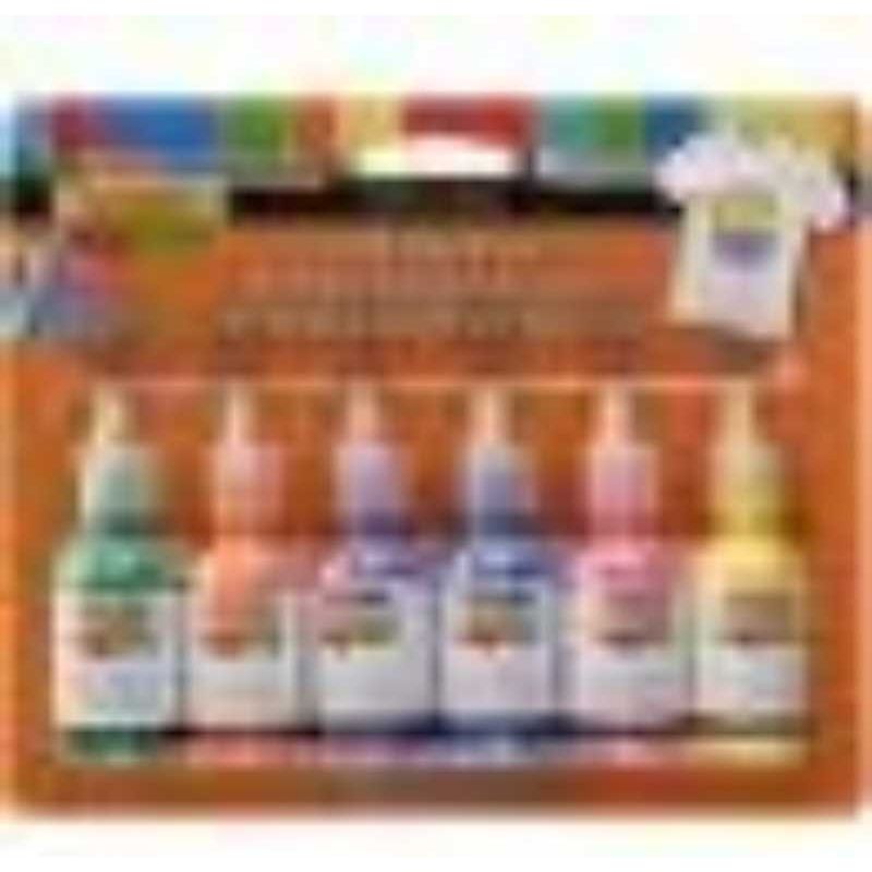 Scribbles 3D Fabric Paints 1oz 6/Pkg Crystal