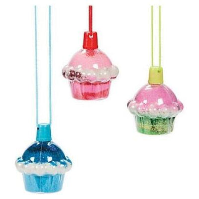 Cupcake Sand Art Bottle Necklaces 2oz 12/pk