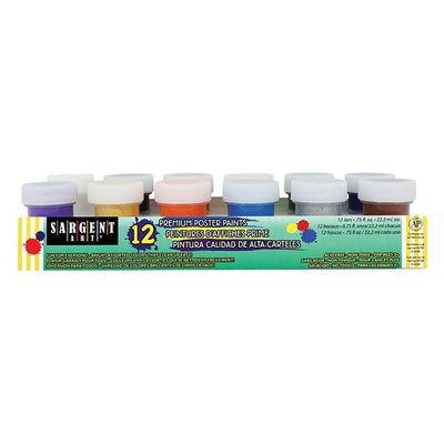 Premium Poster Paint Set (with Gold & Silver) 12/pk
