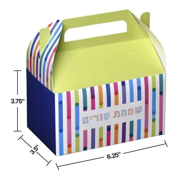 Party Favors Treat Boxes, 6.25" x 3.75" x 3.5", 10/pk