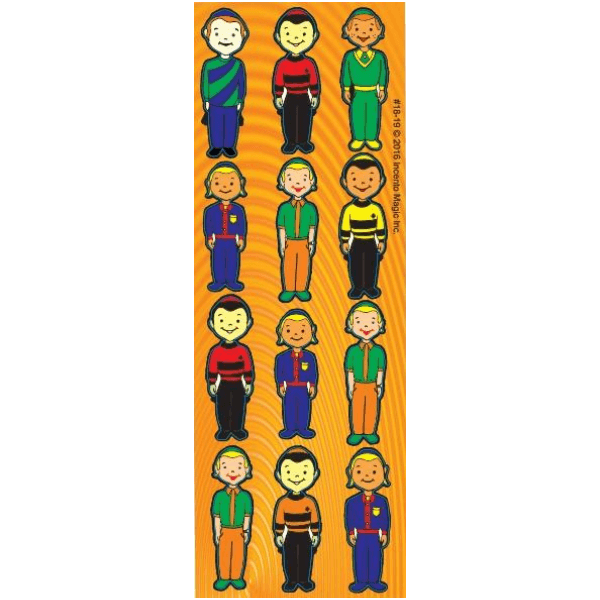 Boy Die Cut Stickers (6 Sheets)