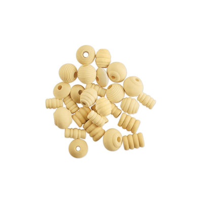 Assorted Natural Fancy Beads 28/pk (closeout)