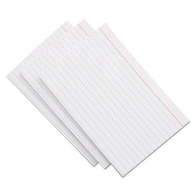 Index Cards 100/Pack (Ruled, White, 4" x 6")