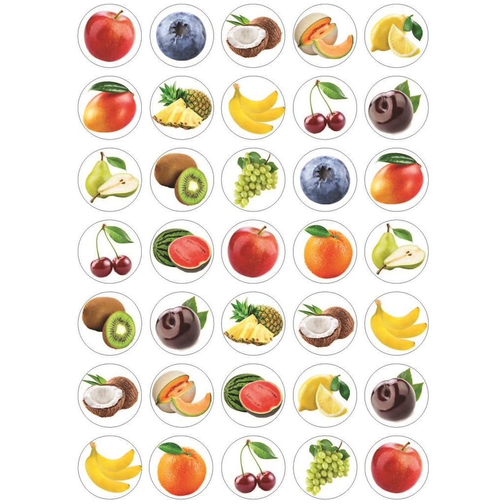 Fruit Stickers 3/4" (10 Sheets)