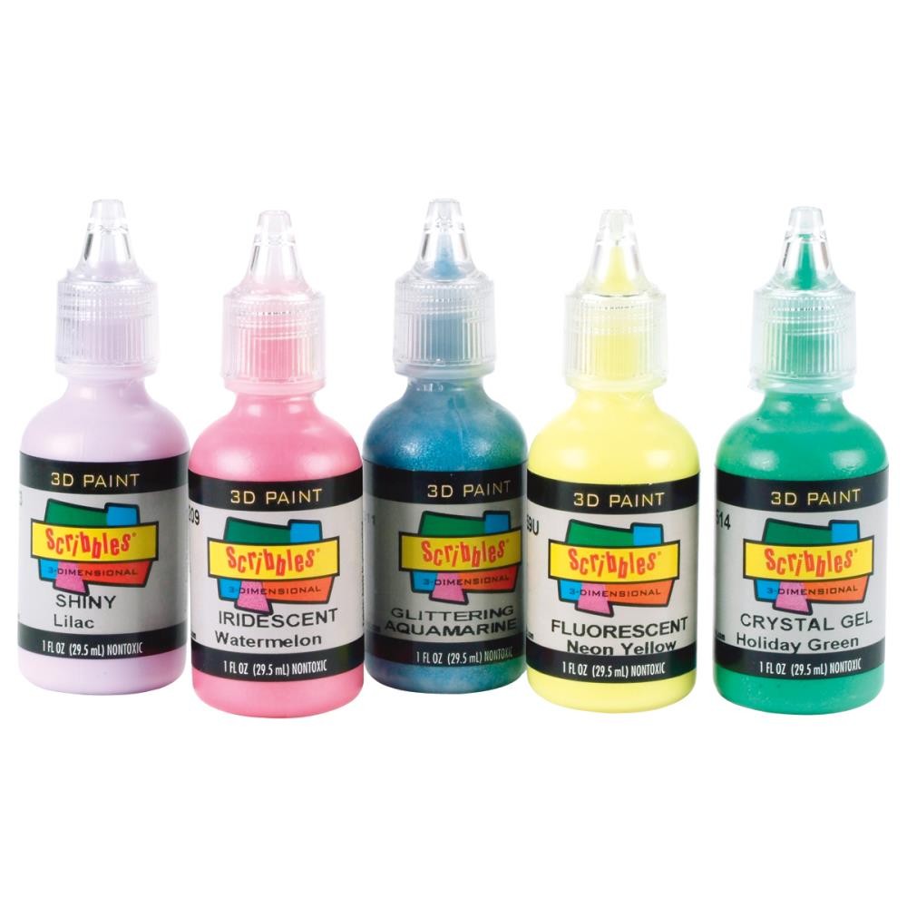 Scribbles 3D Fabric Paint (1 oz., Black, 1/pk)